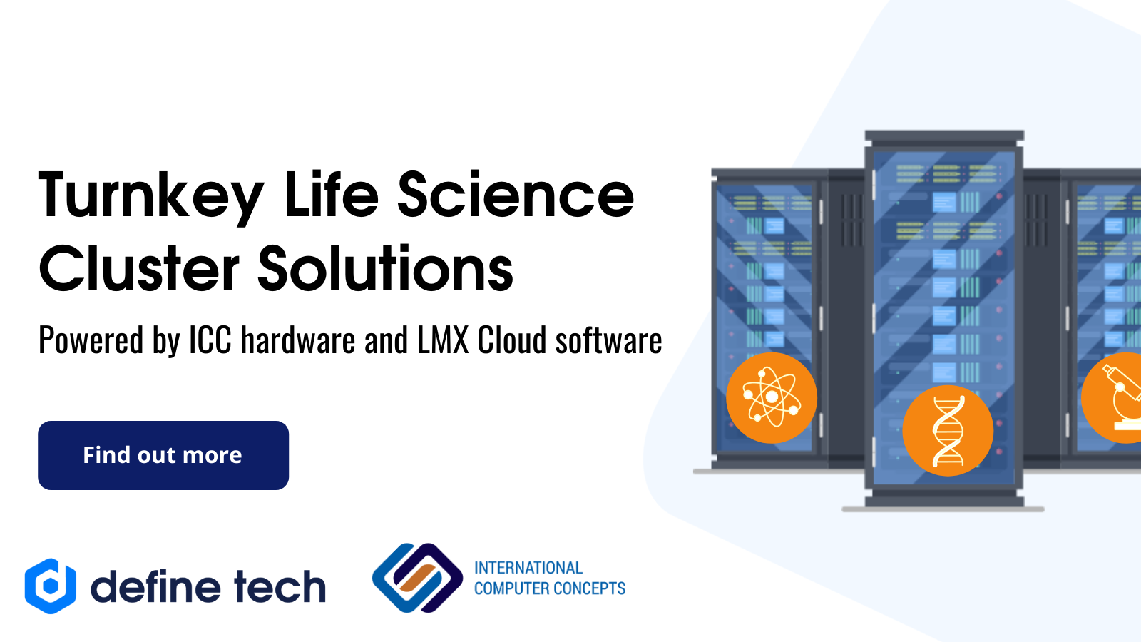 ICC and Define Tech Launch Turnkey Cluster Solutions for Life Science