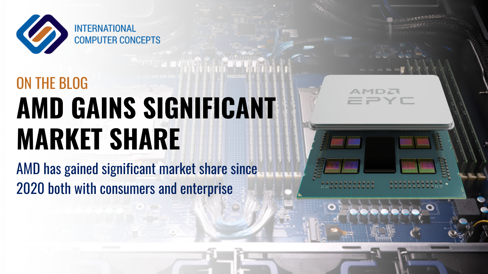 AMD gaining significant market share for the server CPUs