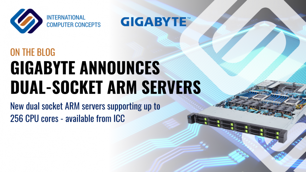 GIGABYTE announces dual-socket ARM servers