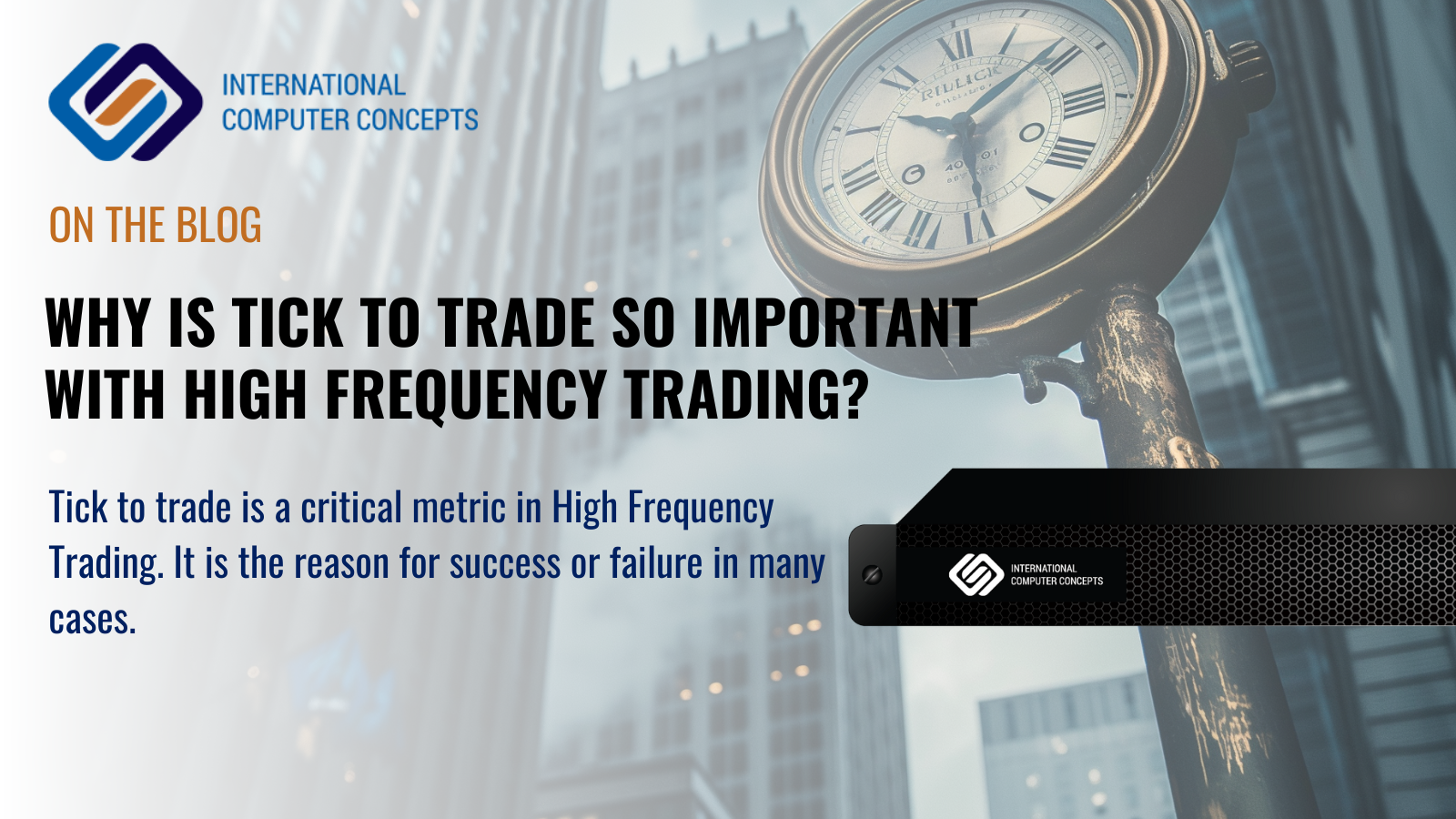 Why is tick to trade so important with High Frequency Trading?